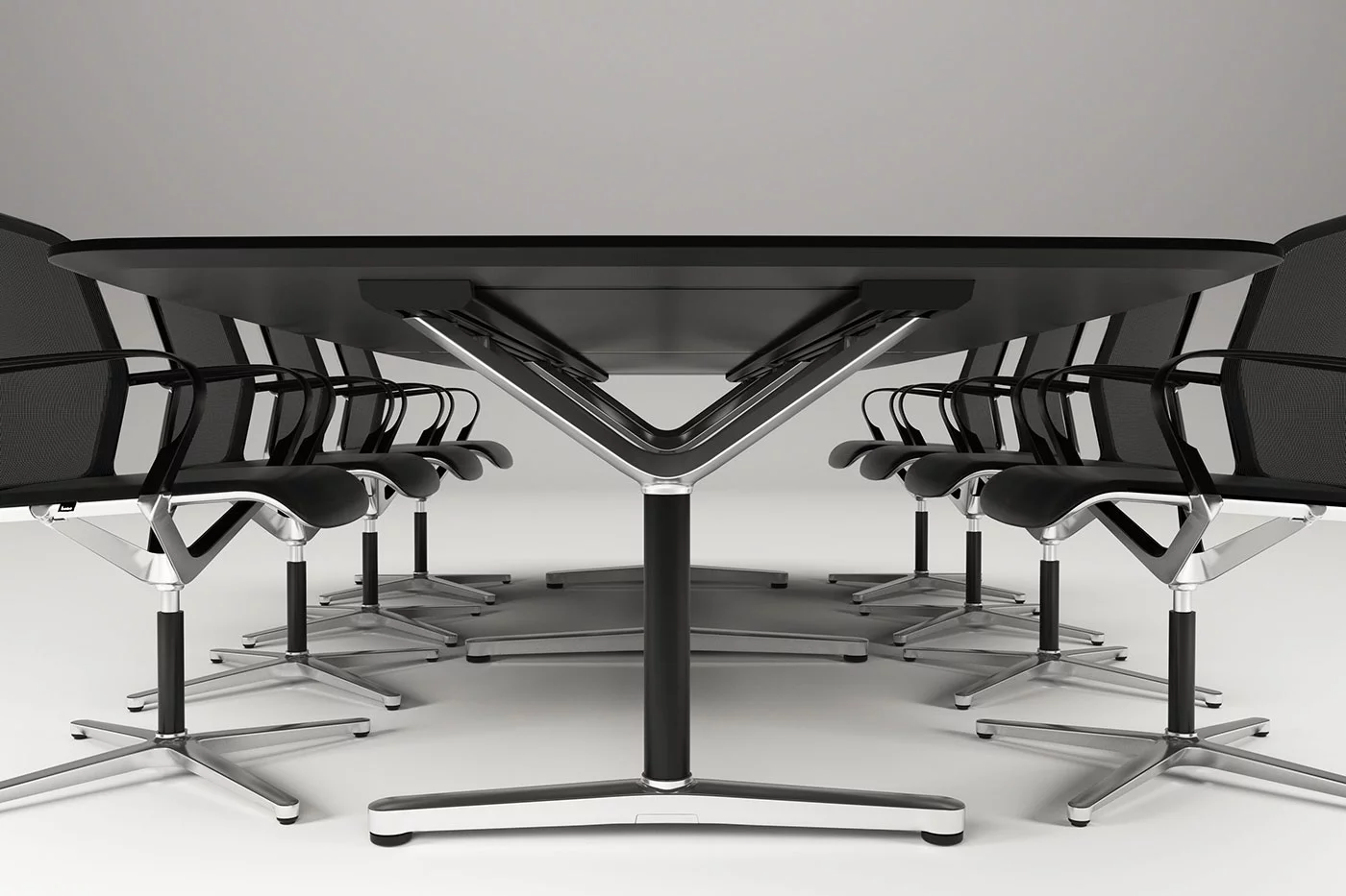 FILO Chair, Fußkreuz gepolstert höheneverstellbar mit Rollen mit Armlehne ungepolstert Premium Stuhl, Bene Büromöbel, Bild 7