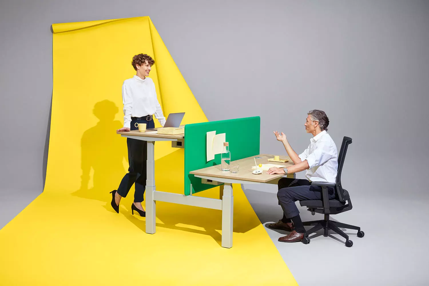 level-pure-lift-twin, Schreibtisch, Bene Büromöbel, Bild 2