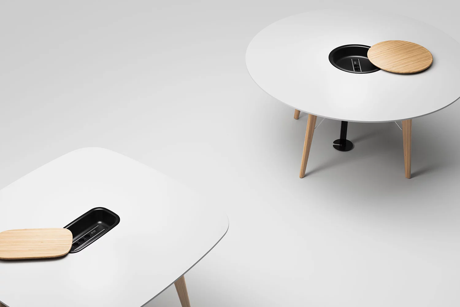 timba-table, Hauteur debout Table de séminaire, meubles de bureau Bene, Image 4