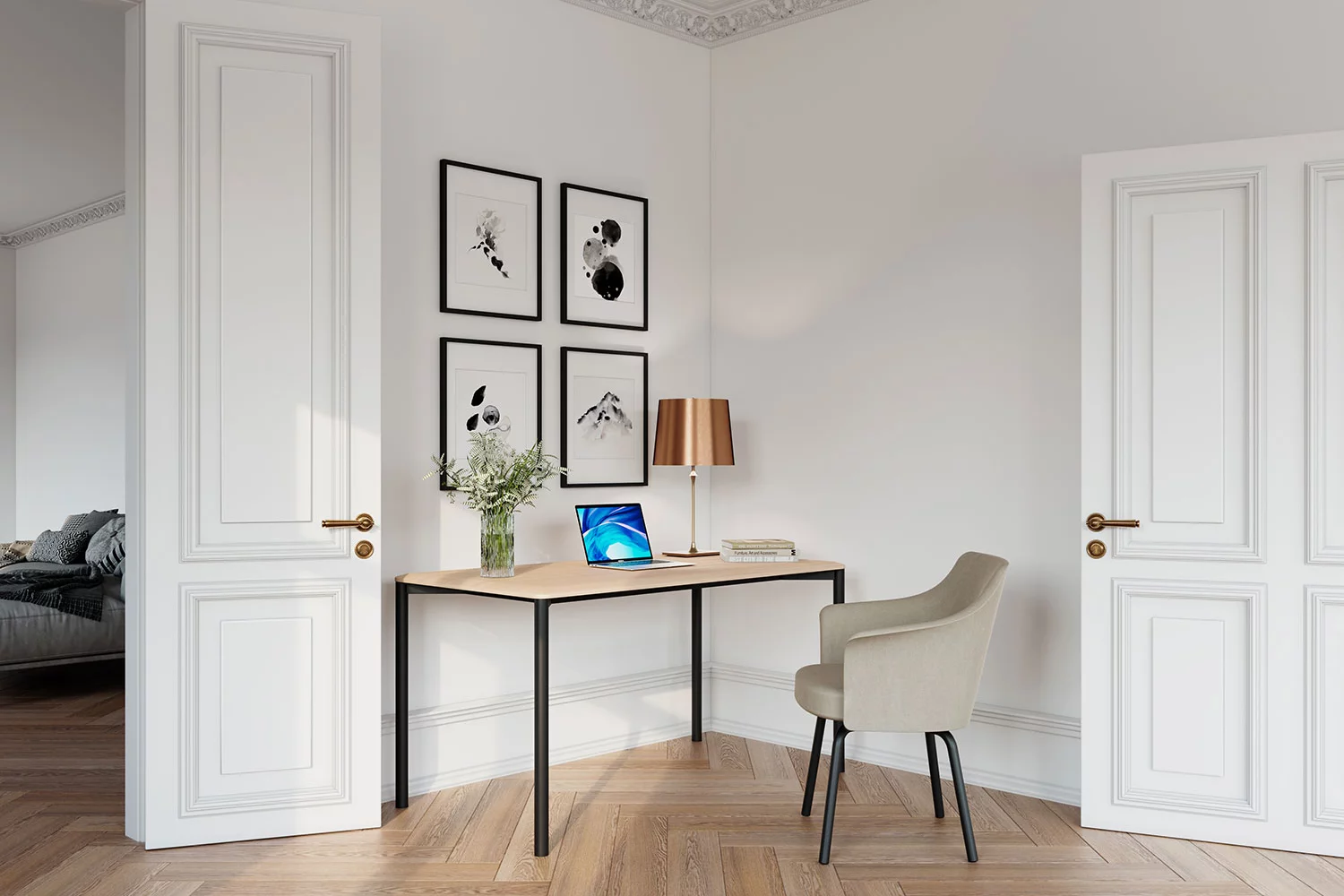 ports-table-slim, Premium Sitzhöhe Couch- & Beistelltisch, Bene Büromöbel, Bild 2